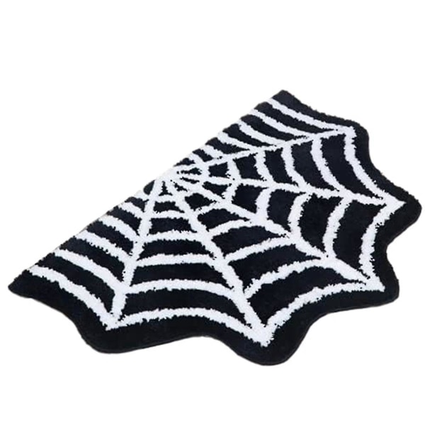 Spider Web Badmatta Halloween Matta Badrumsinredning Gotisk Heminredning Witchy Skräck Goth Rumsmattor Fick