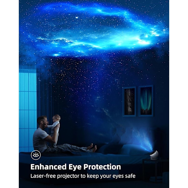 13-i-1 Planetarium Galaxy Projektor, 8K Stjerneprojektor med Timer, Ne