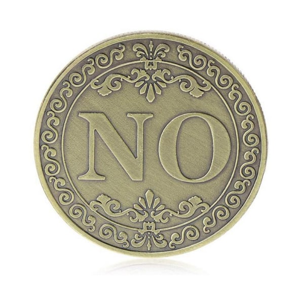 Beslutningsmynt, Ja Nei Mynt, Lykke Mynt, Valg Mynt, Flipping Challenge Mynt, Souvenir Metall Mynt for Samlere (Bronse)