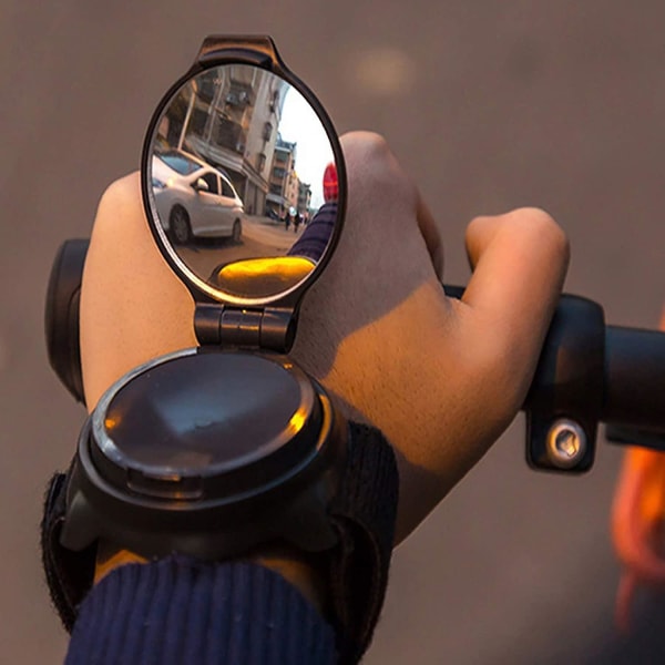 Handledsspegel för cykel med handledsspegel, 360 graders rotation, lätt, vidvinkel, handledsspegel, säkerhetsspegel för cykel