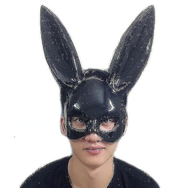 Kaninmask Julmask Bar Maskerad Bunny Girl Öronmask S Anime Mask Barnansikte Shild Party Cosplay Matte Black