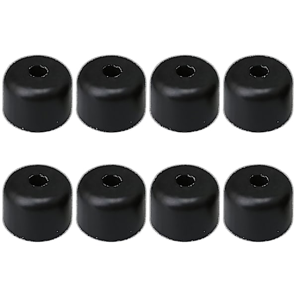 8 st 50 mm diameter svarta plastsoffa ben för möbler bord stolsben (ruipei)