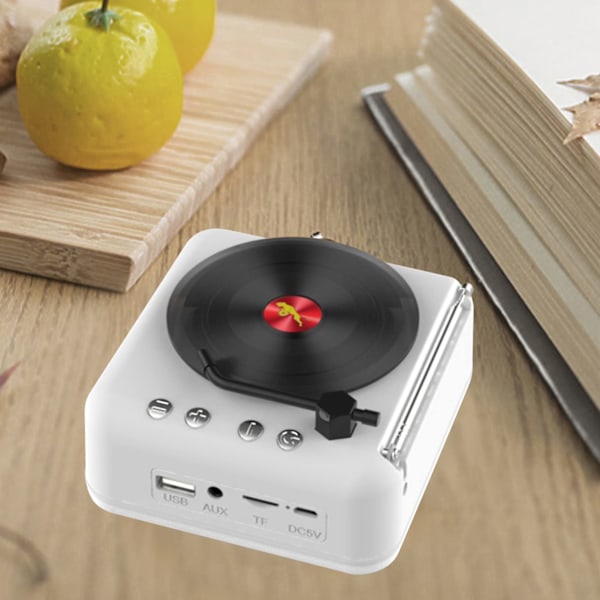 （hvit）Bluetooth-mottaker, HiFi trådløs lydadapter, Bluetooth 5.0-mottaker lav for hjemmemus4.42in*4.13in*2.24in