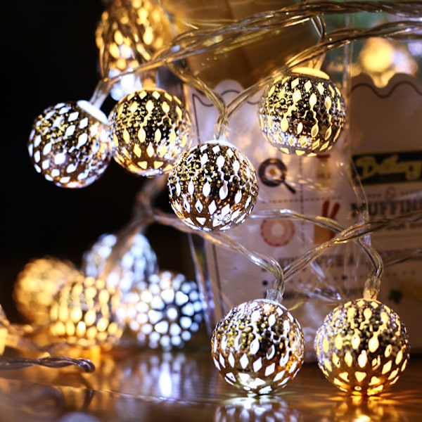 Kobles sammen med halekontakt, justerbar med flere moduser, nyhet pynt til jul, Halloween, fest, bryllup (2 stk)
