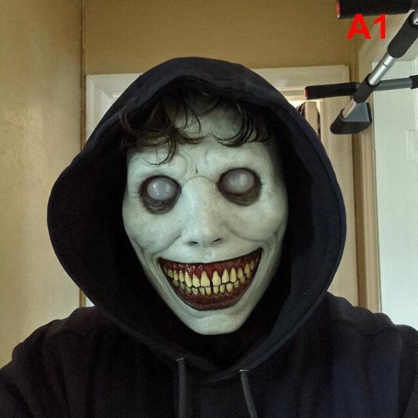 Läskig Halloween-mask Leende demoner Skräckansiktsmasker The Evil Cosplay-rekvisita A1