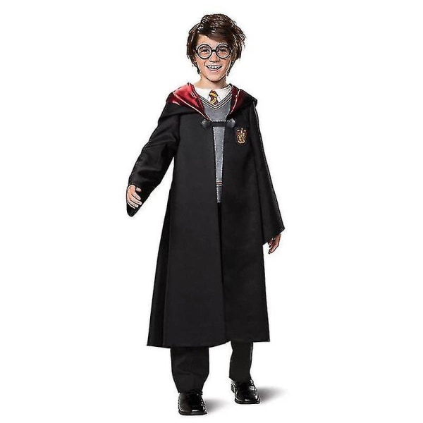 Hermione Granger kostym, Harry Potter Wizarding World Outfit för barn a boy M