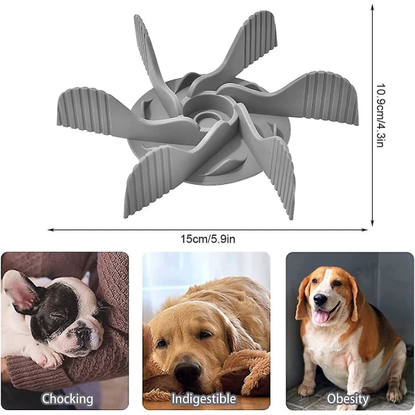 Slow Feeder Hundemat Skål Innlegg Hundemat Skål Slow Feeder Silikon Sterk Sugeskål Feeder Innlegg Trygt Mykt Robust Slow Feeder Skål Innlegg Hundemat Tilbehør