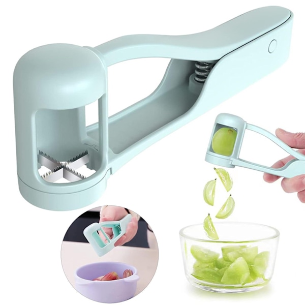 Grape Cutter for Toddlers, Grape Slicer for Baby, Grape Tomato Cherry Strawberry Cutter Tools Into for Vegetable Fruit Salad