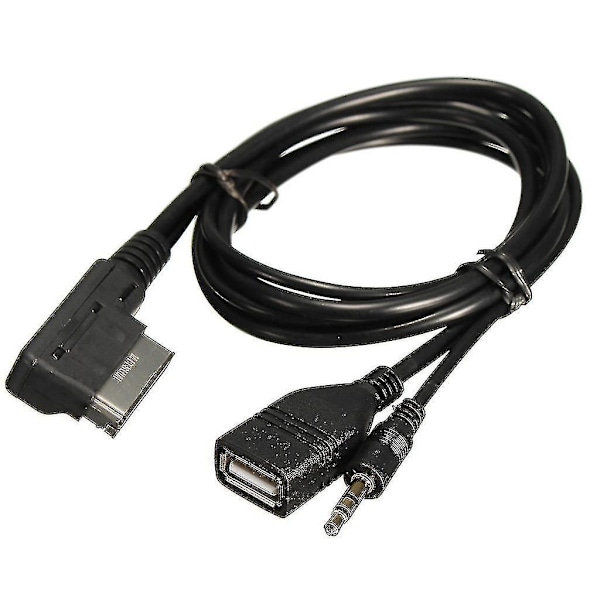 3,5 mm Aux lydkabel Mdi Ami Mmi grensesnitt USB-adapter for A6l A8l Q7 A3 A4l A5