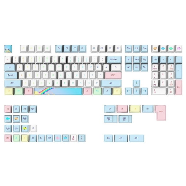 139 Pbt Keycaps Cherry Profil Pbt Keycaps Tykke Pbt Til Mekaniske Tastaturer