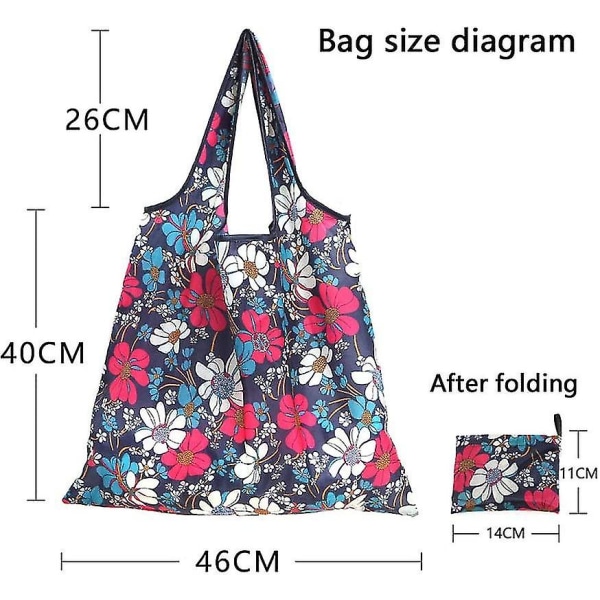 Reusable Tote Bag, Heavy-duty Shopping Bag, Eco-friendly Large Foldable Kj26