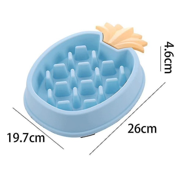 Slow Er Hundefôrskål Anti Gulping Spising Interaktiv Bloat Stop Morsom Sklisikker Hundefôrskål
