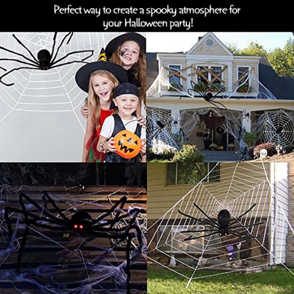 1,5 meter Spider Web Cobweb Terror Dekoration Bar Suit