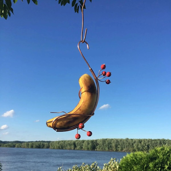 Fjärilsbanan Hängmatta, Robust Bananhållare, Mini Hängande Fjärilsbanan Matare, Idealisk för att Attrahera Insektsfjäril