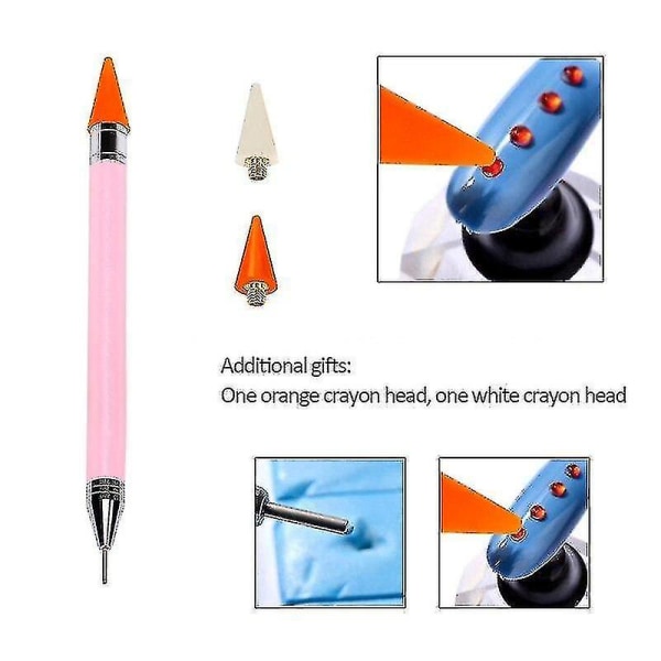 Double Head Point Drilling Crayon Acrylic Suction Point Drilling Tool