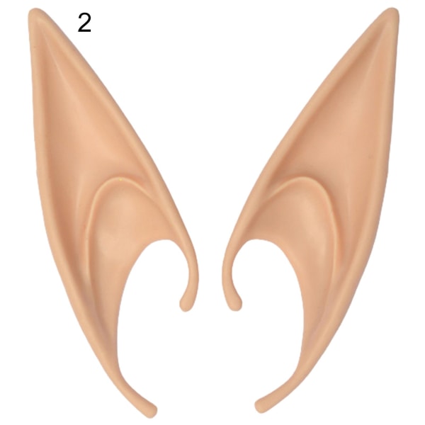 Elf Ears Vivid Hudvänliga Latex Vivid Elf Ears för Halloween 2