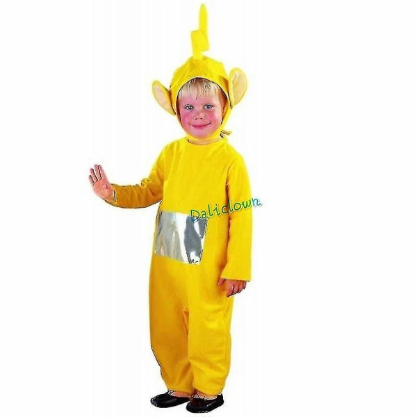 [halva priset] Teletubbies kostym för barn Barn Rolig Dipsy Po Laa Tinky Winky Onesie Julfödelsedagsfest Halloween kostym Kids 130cm*Teletubbies Dipsy Teletubbies