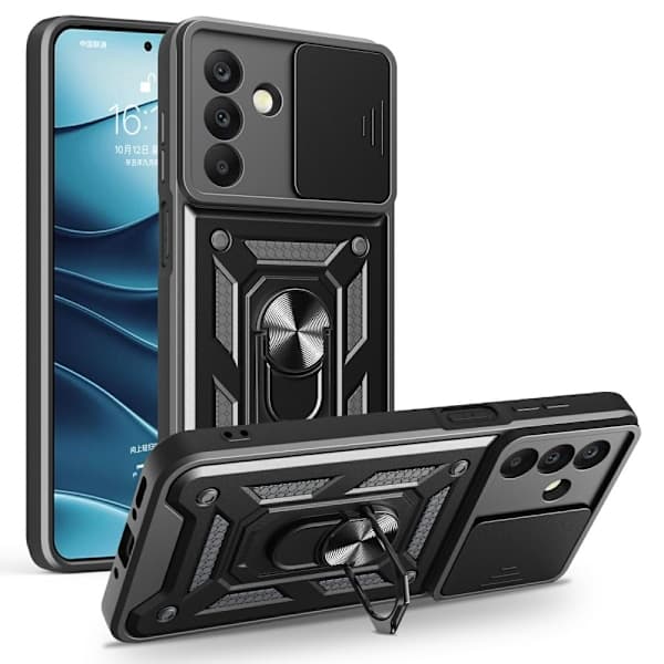 Samsung Galaxy A26 5G Skal CamShield Ring Hybrid Svart