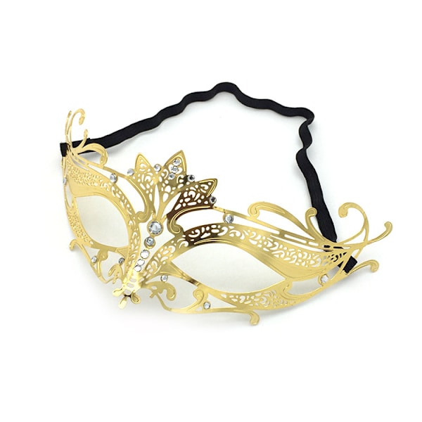 Kvinnors laserskurna metall venetianska Halloween Mardi Gras festmask Kvinnors laserskurna metall venetianska vacker maskeradmask