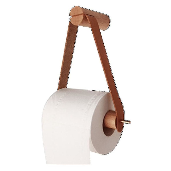 Toalettpappershållare i trä
