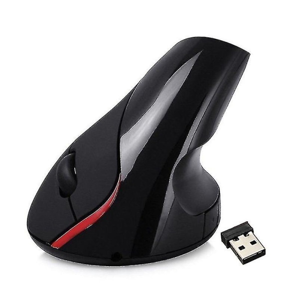 2.4 Ghz Wireless Vertical Ergonomic Optical Rechargeable 5d 2400dpi Gaming Mouse Black