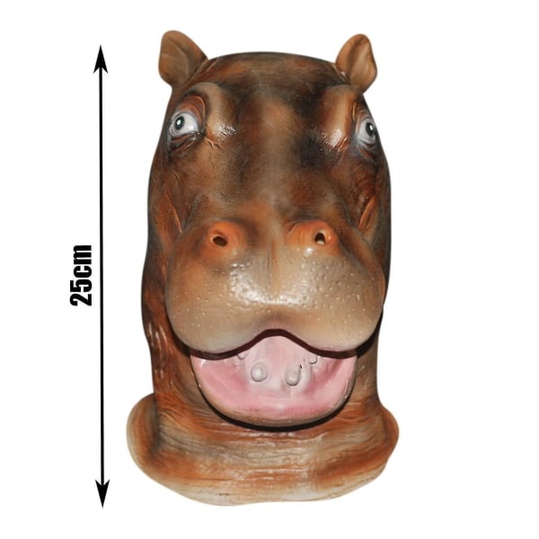 Män Luxury Adult Hippo Mask Mask Knepig rekvisita som spelar spökrekvisita