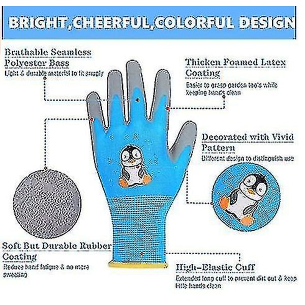 Kids Gardening Gloves, Toddlers Gardening Gloves, Children Yard Work Gloves