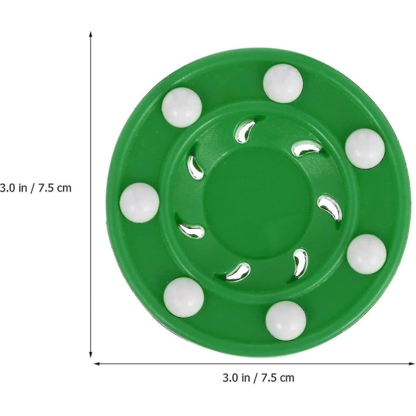 Rulleskøytehockey Puck Hockey Puck Med Hjul Inline Hockey Pucker Gatehockey Puck For Gulv Rulleskøytehockey Spill Treninger Grønn(1stk)