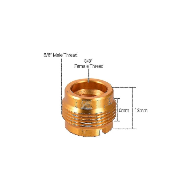 Microphone Stand - Female To Male Threaded Nut Screws(2 Pieces,gold)