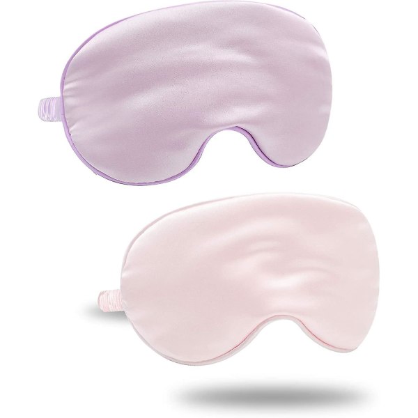 Silk Satin Sovmask med elastisk rem Reseöga Sova ögonbindel