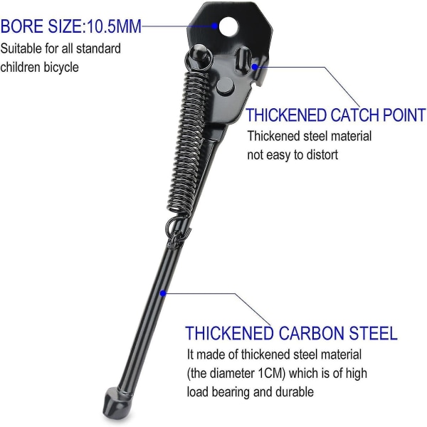 Barnesykkel Enkeltside Stativ Sammenleggbar Sykkelgaffel Enkelt Vogner Delvis Grenstøtte Bil Stige Barn 12\" 14\" 16\" 18\" 20\" Sykler