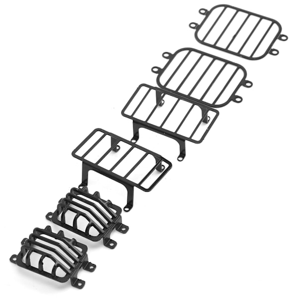 6 stk Sett Hovedlyktbeskyttelse Bakre Sidelykt Dekselsett Passer for TRAXXAS TRX&#8209;4 G500 TX&#8209;6 G63 1/10 RC Bil