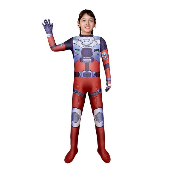 Halloween Buzz Lightyear Cosplay Kostym Barn Flicka Pojke Fest Fancy Dress Up Jumpsuit 5-10 år H