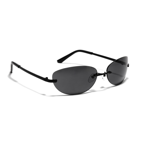 2 Paria Rimless Bifokaali Lukulasit UV-Suojaavat Aurinkolasit Sinisen Valon Suodatus Miehille ja Naisille (Musta ja Ruskea)