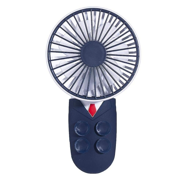 Cartoon Mini Handheld Fan With Suction Cup (blue)