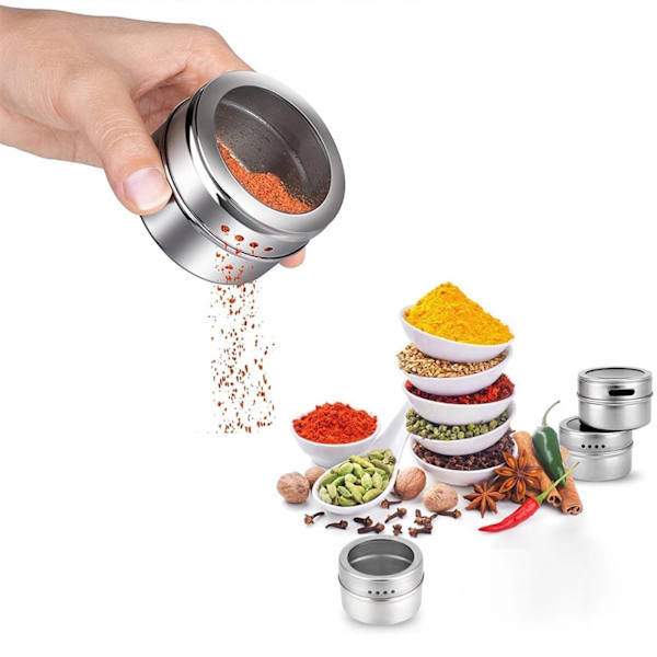 Utomhus bärbar rese picknick grill camping utrustning kryddburk rostfritt stål krydda salt kök matlagningsredskap