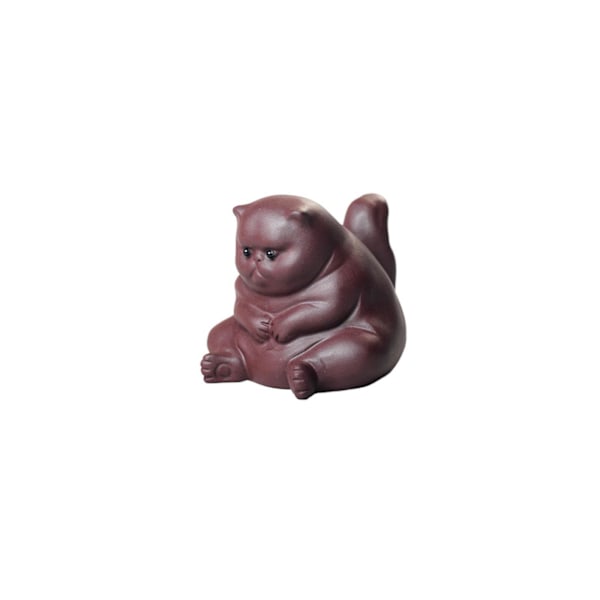 Vred kat te kæledyr te kæledyr kat te kæledyr te kæledyr vred ulykkelig kat flagermus figur dekoration til te bord skrivebord tearoom dekoration
