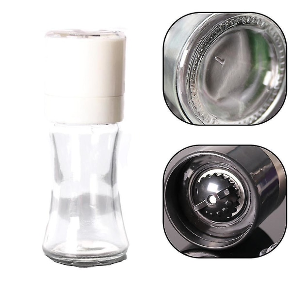 Salt And Pepper Shakers Elegant W/clear Glass Bottom |