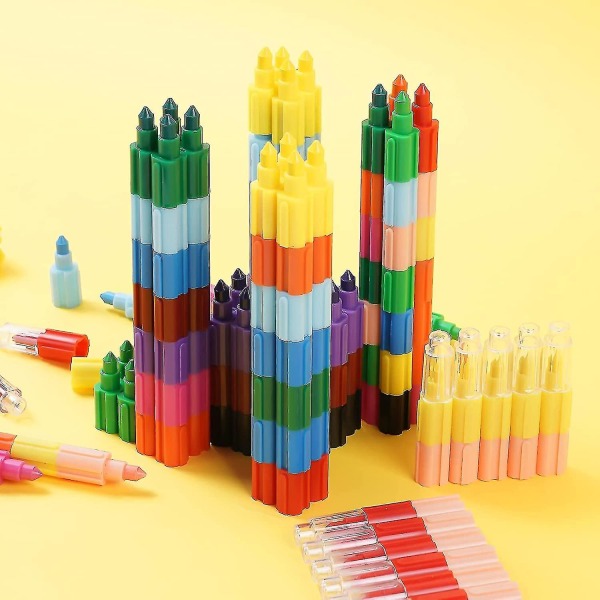 12 X Stapling Kritor, Färgpennor Rainbow Point Crayons, Stapling Kritor Blyertskritor För Barn, Färgpennor Set Målning Ritning