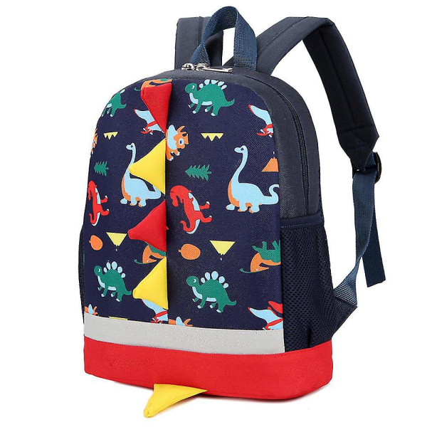 Barnens skolväska Kindergarten Baby Backpack Boy Navy Blue