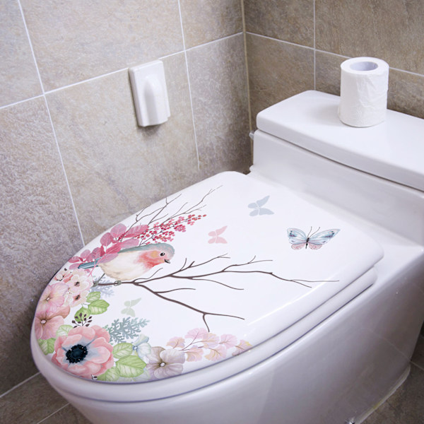 Vahva liima WC-tarra Koristeellinen merikala WC-tarra Vedenpitävä liima kotiin