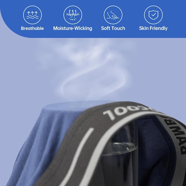 Bløde og åndbare boxershorts til mænd (4 eller 7-pak) sort Blå Grå Blå2 black Blue Gray Blue2 M