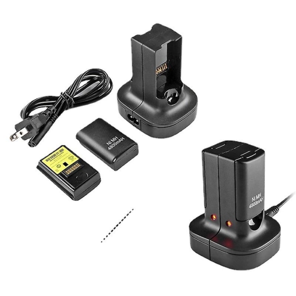 Charger Base Charging Station Dock With 2 Rechargeable Battery For Xbox 360 Controle Controller Gamepad