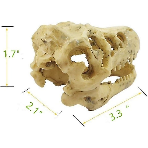 Akvaarion sisustus hartsi emulaatio kallo - Dinosaurus kallo luuranko koriste-kala tankki pieni kallo akvaario koriste luola maisema lemmikki matelija talo