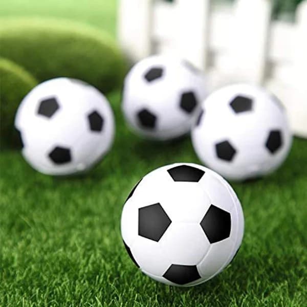 30-pak Mini Fodbold Stressbolde PU Skum Festgaver til Børn Studerende og Stresslindring 4 cm