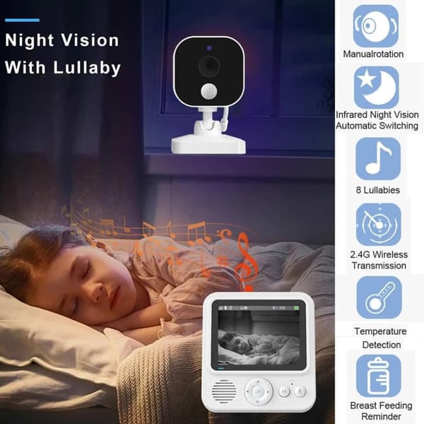Babycall - Video babycall - 2,8 tommer