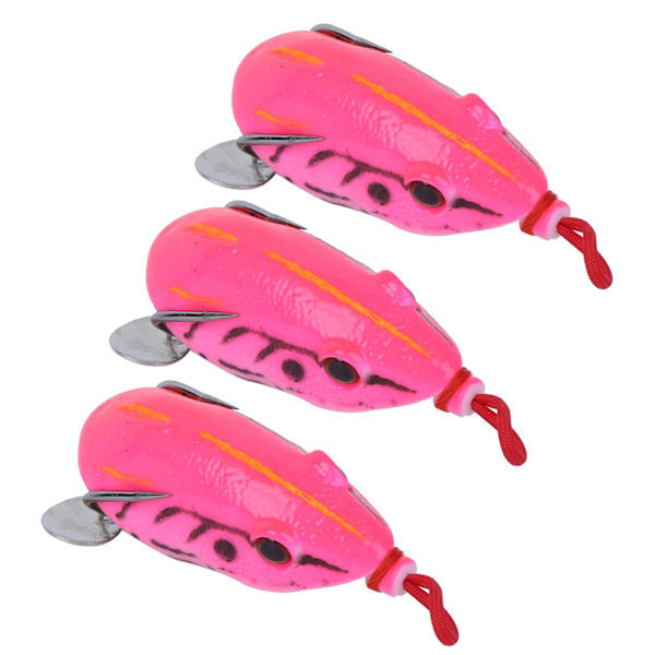 3 stk. Kunstig Simulation Blød Sequin Fiskeagn Fisketilbehør 5,5cm4#