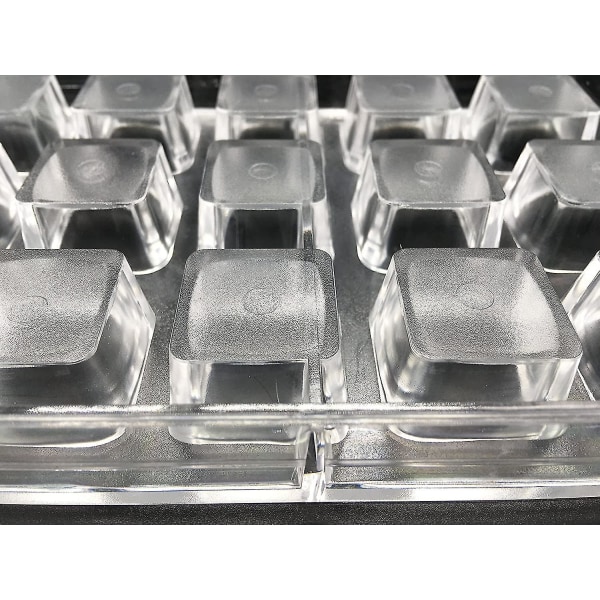 Godteriproduksjonsform, diamantklar polykarbonat sjokoladeform gelégodteriproduksjonsform 21-delt brett (firkant godteriform)