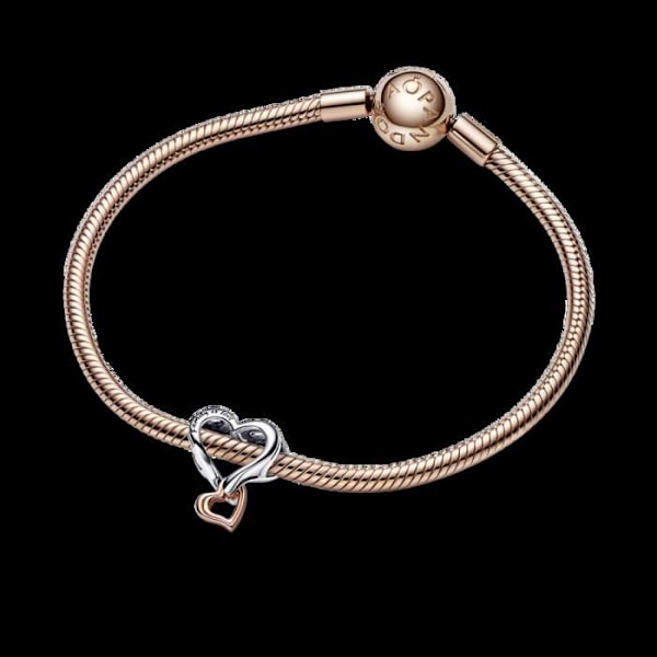 PANDORA Kaksiväri Avattu Infinity Sydänriipus 792642C00