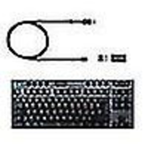 Reservekabel i nylonflettet materiale, Micro USB-hunn til Logitech G915 TKL-tastatur